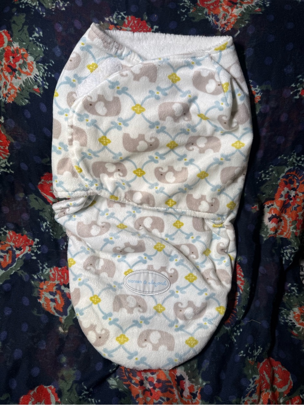 Infant Elephant Print Swaddle Sack - Blanket & Beyond - 0-3 Months